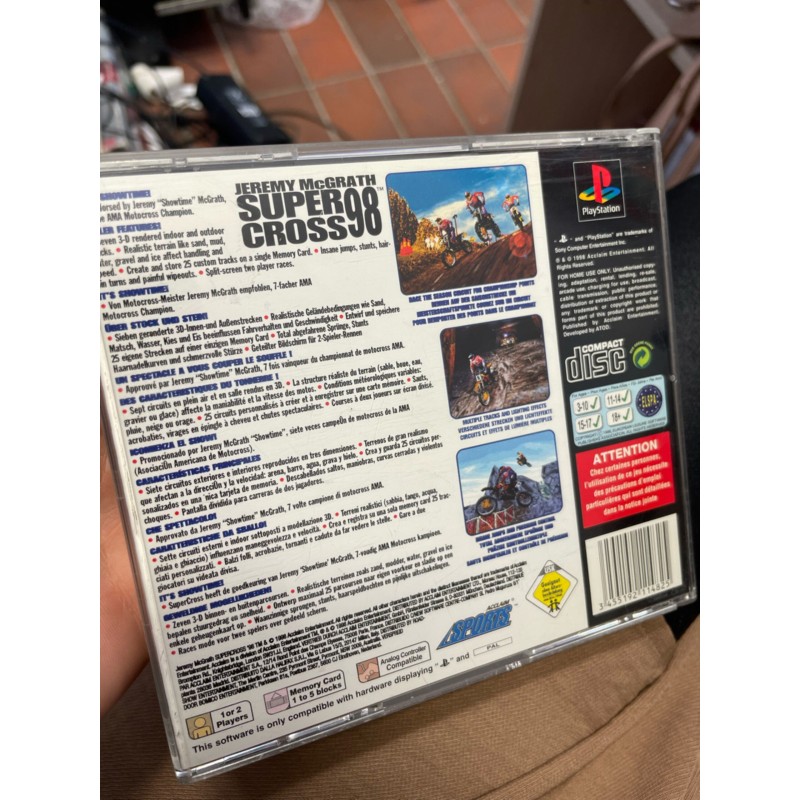 Jeremy McGrath Supercross 98 Playstation 1 PS1