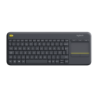Klaviatūra LOGITECH K400 Touch Plus, bevielė, INT, juoda