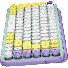 Klaviatūra LOGITECH Pop Keys with Emoji keys, mechaninė, belaidė, Daydream Mint