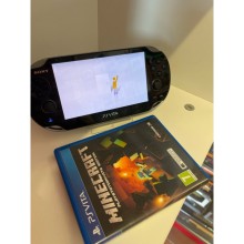 PS Vita PCH1004 nesiojama konsole playstation vita su Minecraft zaidimu