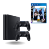 Playstation 4 (PS4) Slim 1TB Juodas + papildomas pultelis + UFC4