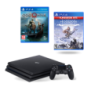Playstation 4 (PS4) Pro 1TB Juodas + God Of War + Horizon Zero Dawn