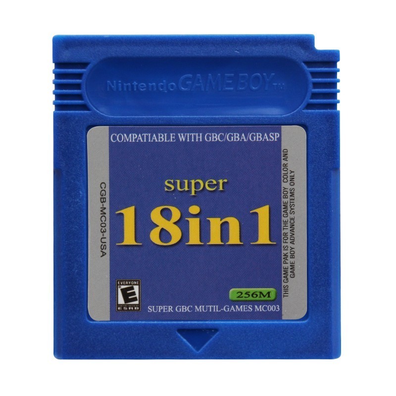 Super 18 In 1 Nintendo Game Boy Color