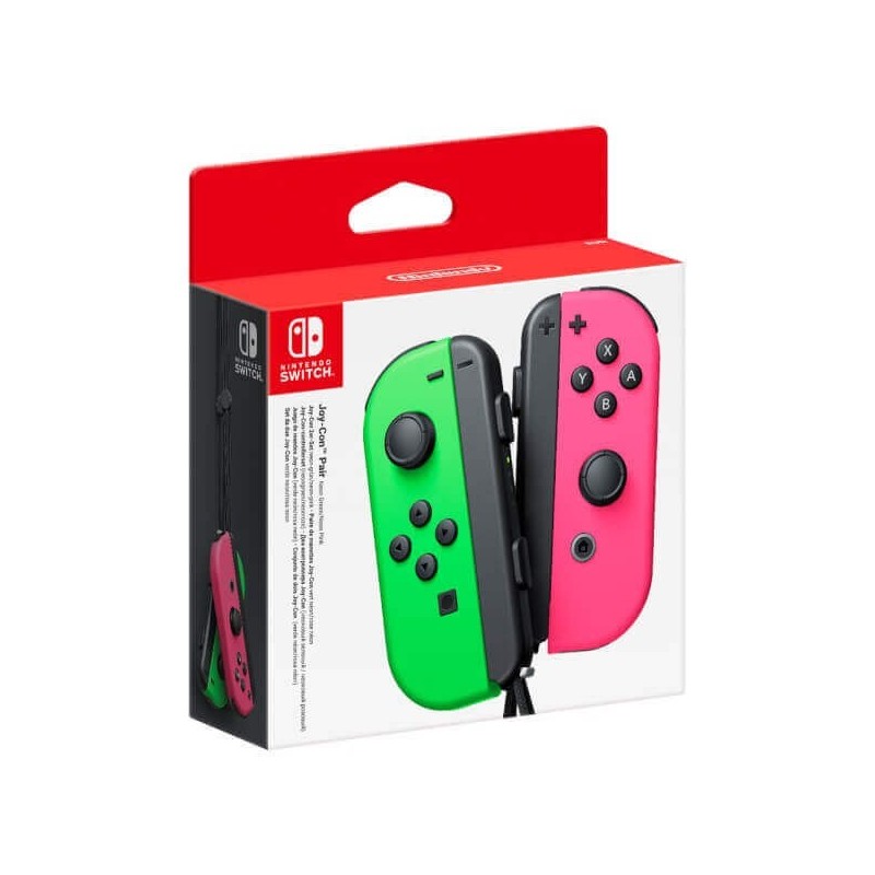 Nintendo Switch Joy-Con Pair Neon Green / Neon Pink pulteliai, joycon
