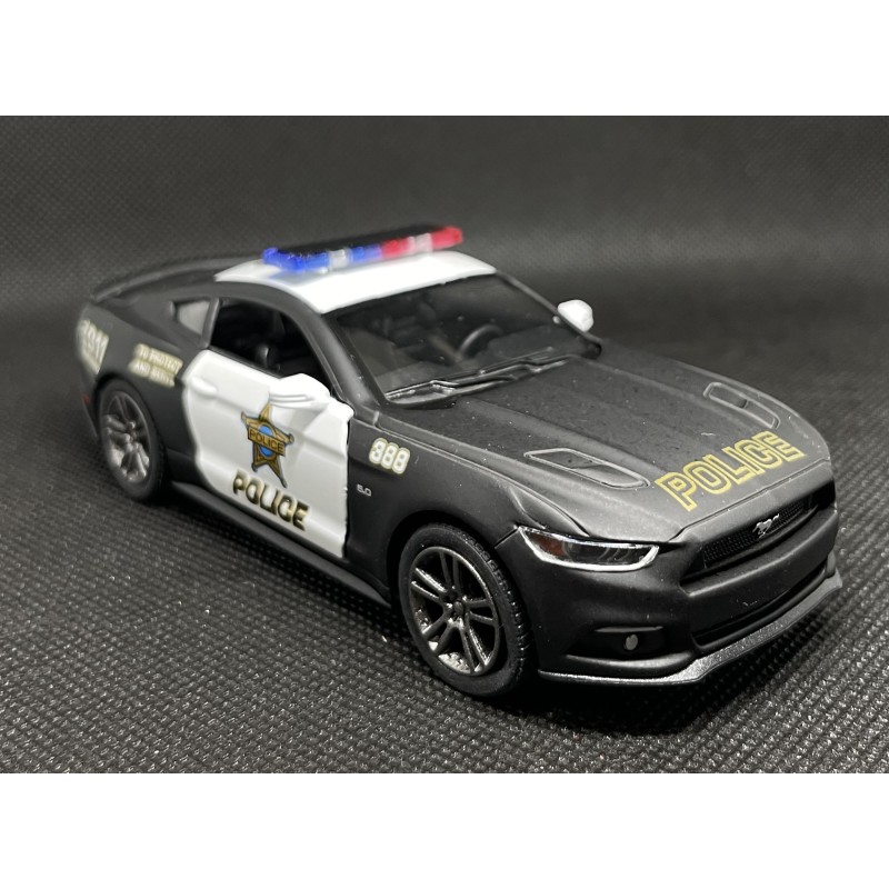 Ford Mustang GT Police, 1/38 mastelis KINSMART automobilis 2015