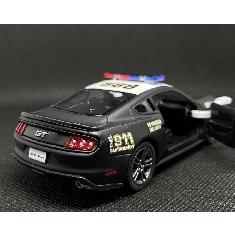 Ford Mustang GT Police, 1/38 mastelis KINSMART automobilis 2015