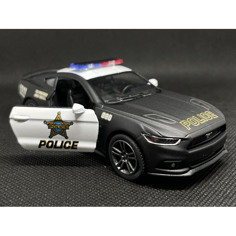 Ford Mustang GT Police, 1/38 mastelis KINSMART automobilis 2015