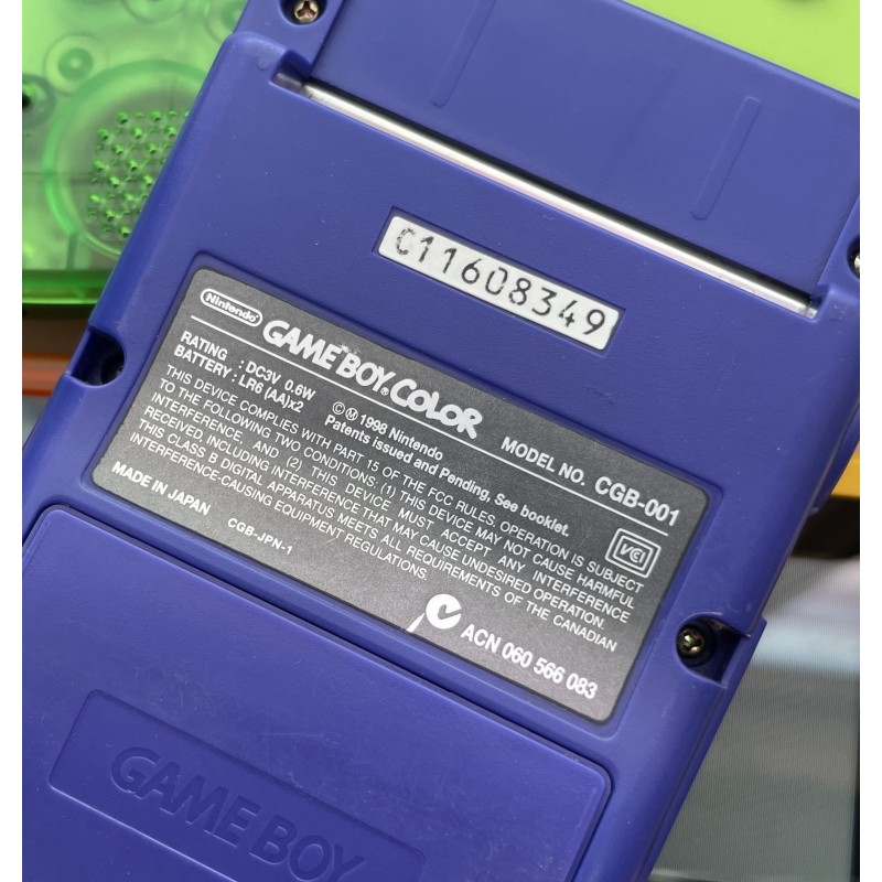 Nintendo Game Boy Color konsolė, Purple (Būklė - puiki)