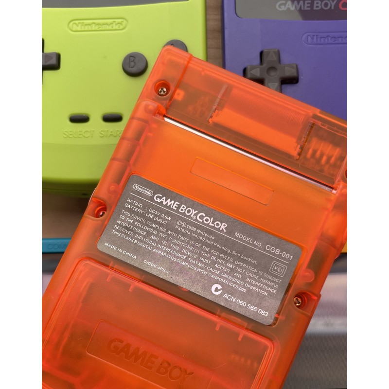 Nintendo Game Boy Color konsolė, Transparent Orange (Būklė - puiki)