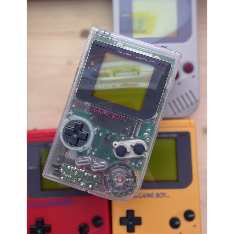 Nintendo Gameboy Original konsolė, Transparent (Būklė - puiki)