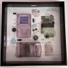 Nintendo Gameboy Original Console Display Photo Frame. Konsolės schema rėmelyje