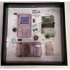 Nintendo Gameboy Original Console Display Photo Frame. Konsolės schema rėmelyje
