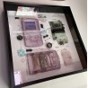 Nintendo Gameboy Original Console Display Photo Frame. Konsolės schema rėmelyje