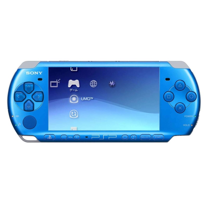 Sony PlayStation Portable PSP 3000 Blue Konsolė, atrišta su