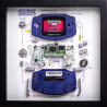 Nintendo Gameboy Advance GBA Console Display Photo Frame. Konsolės schema rėmelyje