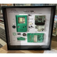 Nintendo Gameboy Pocket Console Display Photo Frame. Konsolės schema rėmelyje