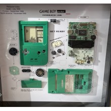Nintendo Gameboy Pocket Console Display Photo Frame. Konsolės schema rėmelyje