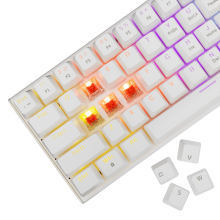 Klaviatūra White Shark Wakizashi 2 Red switch, Anglų (US), balta