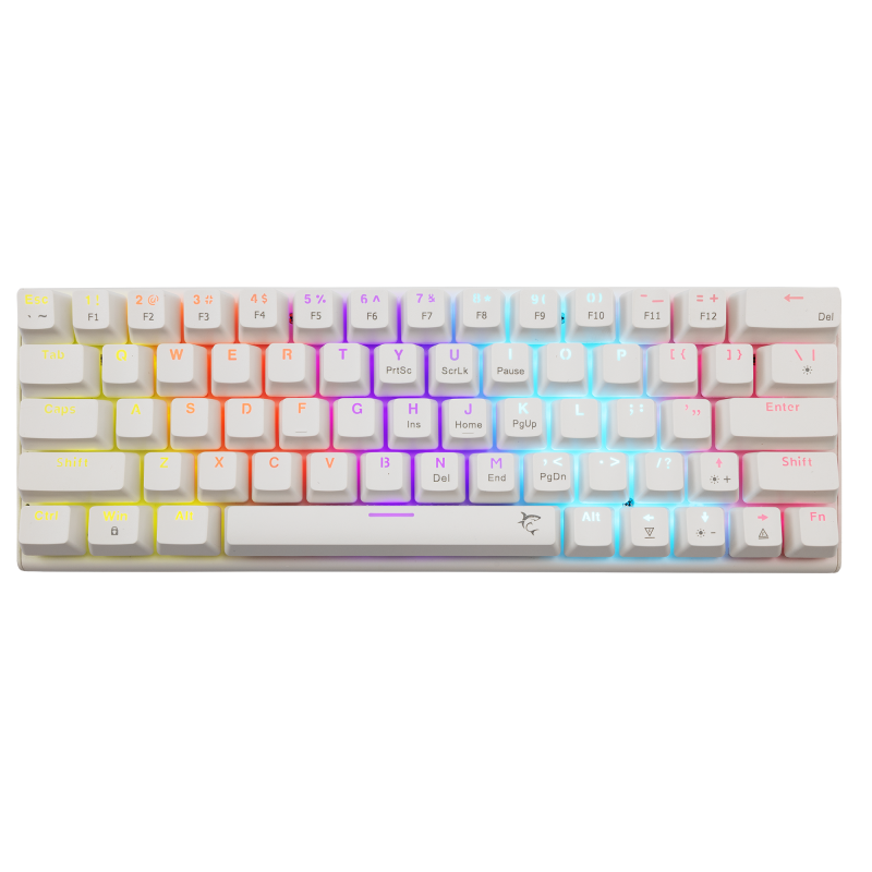 Klaviatūra White Shark Wakizashi 2 Red switch, Anglų (US), balta