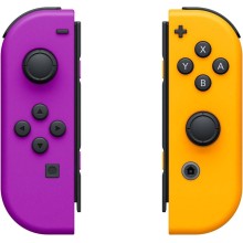 Žaidimų pultelis Nintendo Switch Joy-Con Pair - Neon Purple/ Neon Orange pulteliai, joycon NAUDOTI