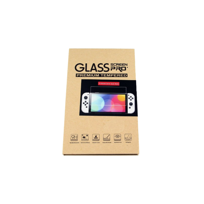 Skaidri ekrano apsauga, Screen Protector, Tempered Glass skirtas Nintendo Switch OLED, 2VNT