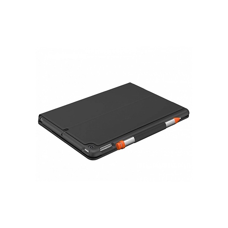Logitech Slim Folio Bluetooth klaviatūra ir apsauginis dėklas Pilka Logitech Slim Folio for iPad (7th, 8th, & 9th generation)