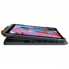 Logitech Slim Folio Bluetooth klaviatūra ir apsauginis dėklas Pilka Logitech Slim Folio for iPad (7th, 8th, & 9th generation)