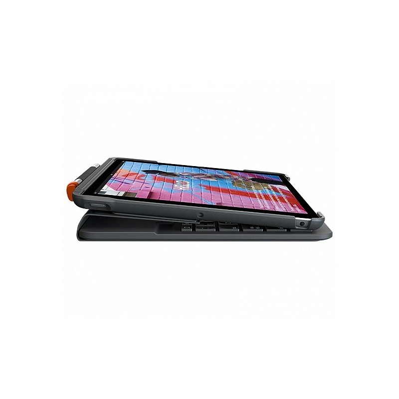Logitech Slim Folio Bluetooth klaviatūra ir apsauginis dėklas Pilka Logitech Slim Folio for iPad (7th, 8th, & 9th generation)