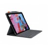 Logitech Slim Folio Bluetooth klaviatūra ir apsauginis dėklas Pilka Logitech Slim Folio for iPad (7th, 8th, & 9th generation)