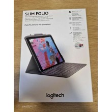 Logitech Slim Folio Bluetooth klaviatūra ir apsauginis dėklas Pilka Logitech Slim Folio for iPad (7th, 8th, & 9th generation)