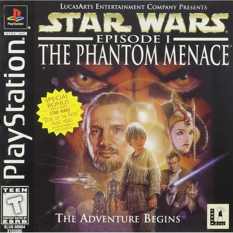 Star Wars: Episode I – The Phantom Menace PS1 (Vokiškas viršelis)
