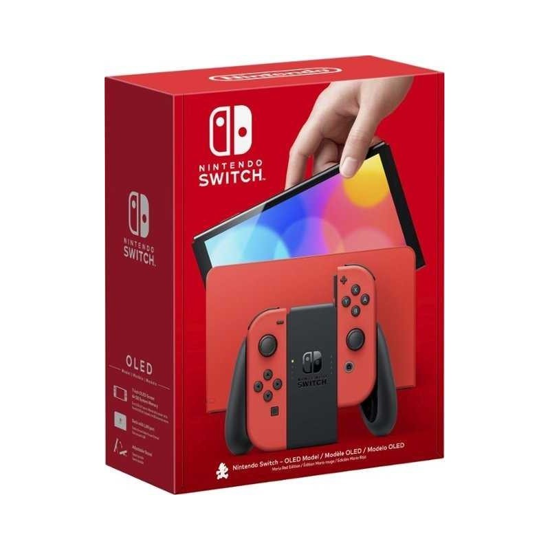 Nintendo Switch OLED konsolė - Mario Raudona Edition Puikios būklės