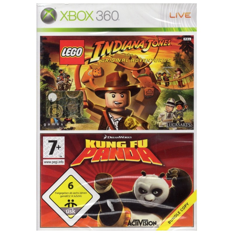 Lego Indiana Jones + Kung Fu Panda Xbox 360