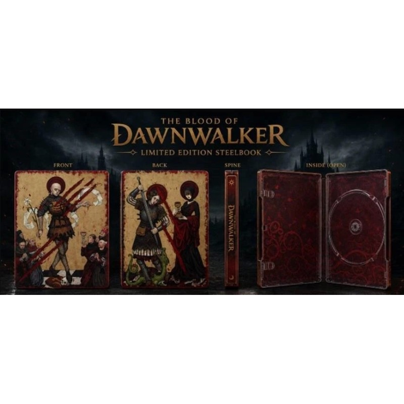 The Blood of Dawnwalker tuščia kolekcinė metalinė žaidimo dėžutė Steelbook
